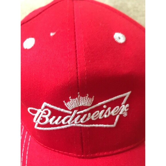 K-Products Headwear Men's Adjustable Strapback Hat Cap "Budweiser" Red - Picture 2 of 12